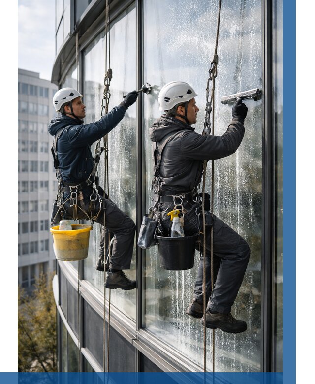 Мойка панорамных окон в Морозовске от 359 р. заказать у ВЫСОТНИК-Мрз
