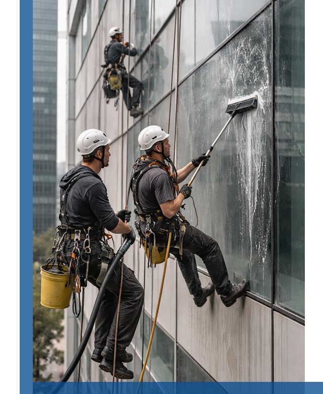 Профессиональная высотная мойка фасадов зданий в Морозовске