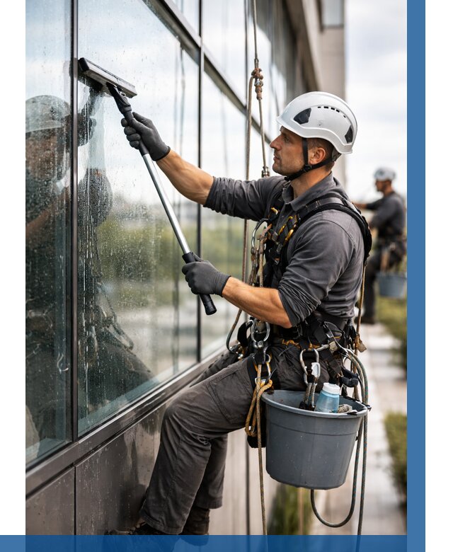 Мойка стеклянных фасадов в Морозовске от 205 р. | ВЫСОТНИК-Мрз