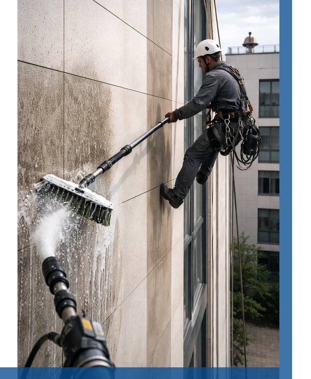 Мойка фасада из керамогранита в Морозовске от 308 р. | ВЫСОТНИК-Мрз