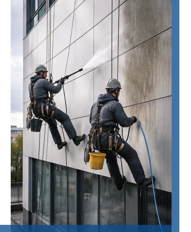 Мойка фасада из композита в Морозовске по цене от 308 р. | ВЫСОТНИК-Мрз