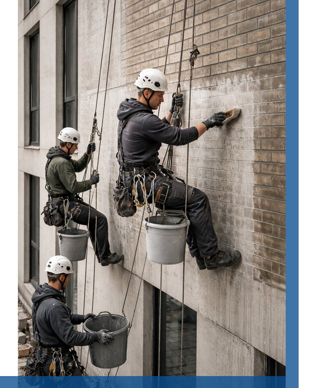 Удаление высолов с фасада в Морозовске от 257 р. | ВЫСОТНИК-Мрз