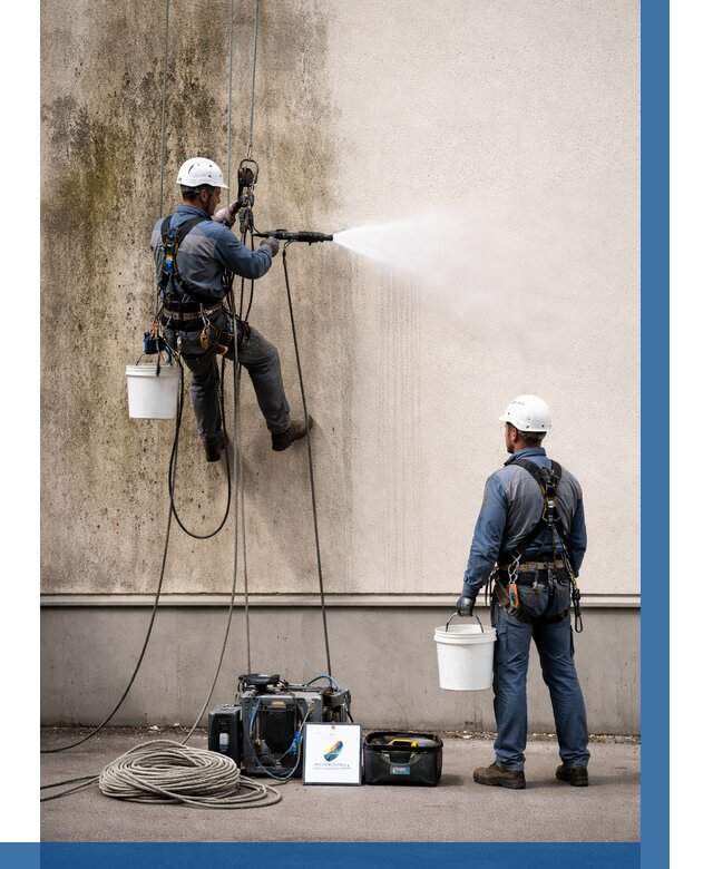 Очистка фасада от плесени в Морозовске от 308 р. | ВЫСОТНИК-Мрз