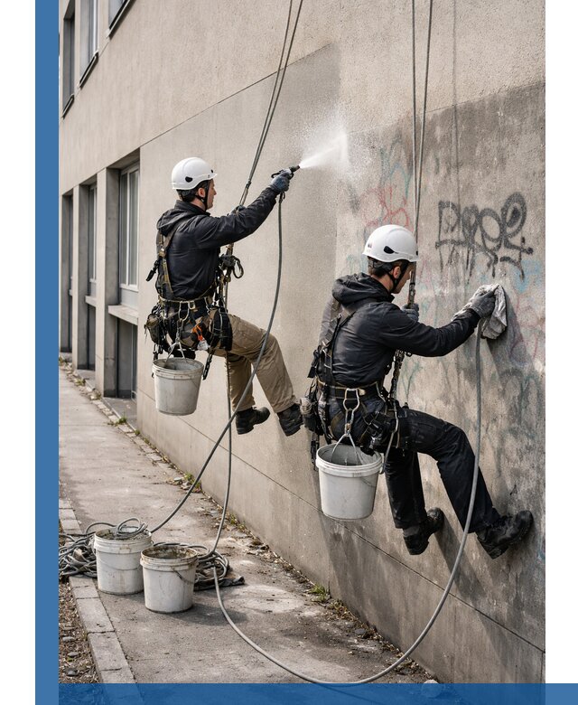 Антиграффити покрытие фасада с защитой от надписей в Морозовске