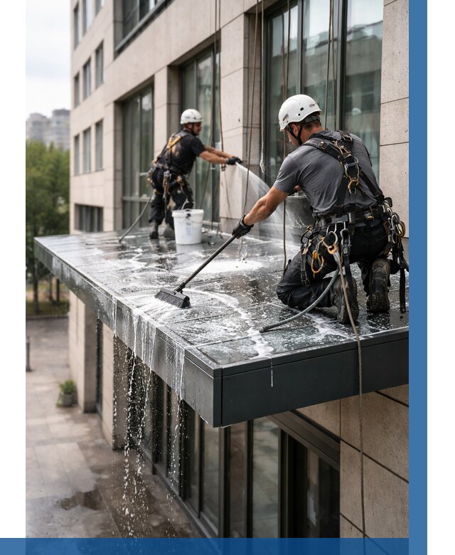 Мойка козырьков и навесов в Морозовске от 3593 р. | ВЫСОТНИК-Мрз