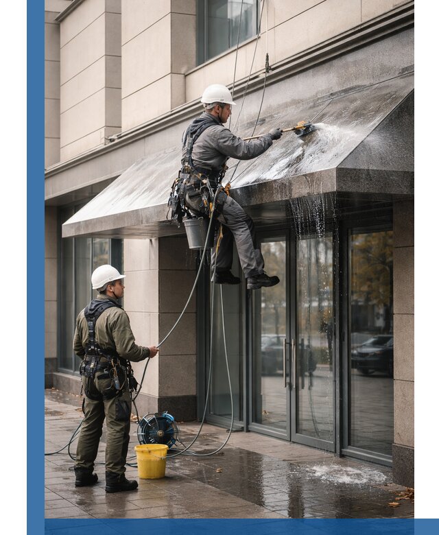 Профессиональная мойка козырьков и навесов в Морозовске