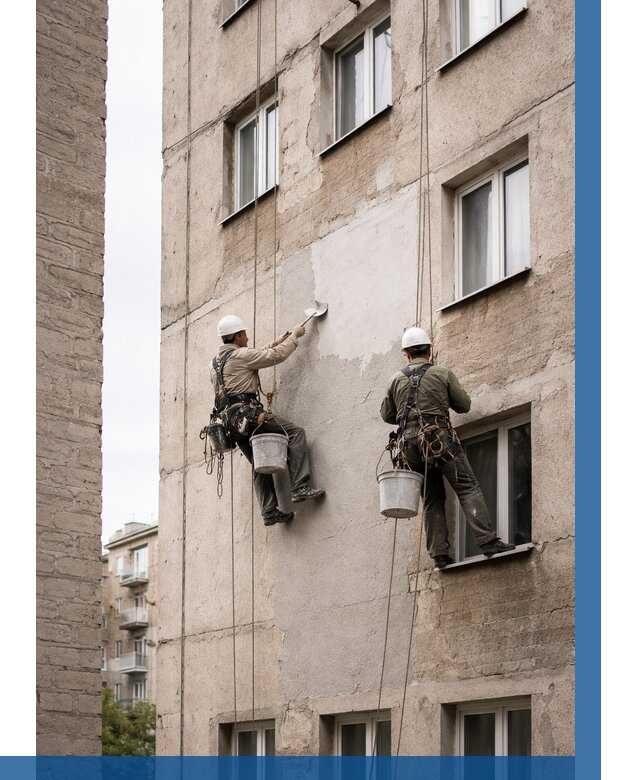 Косметический ремонт фасада в Морозовске от 1129 р. | ВЫСОТНИК-Мрз