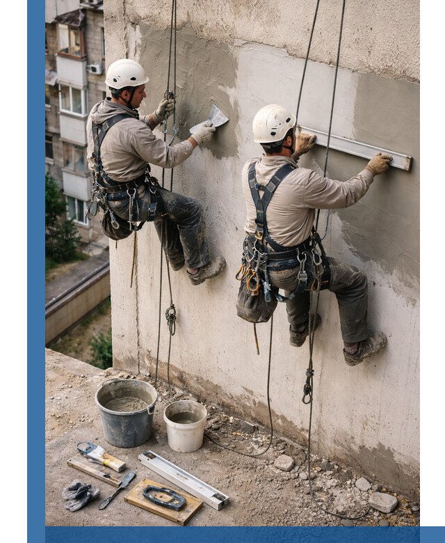 Комплексный ремонт штукатурного фасада с гарантией в Морозовске