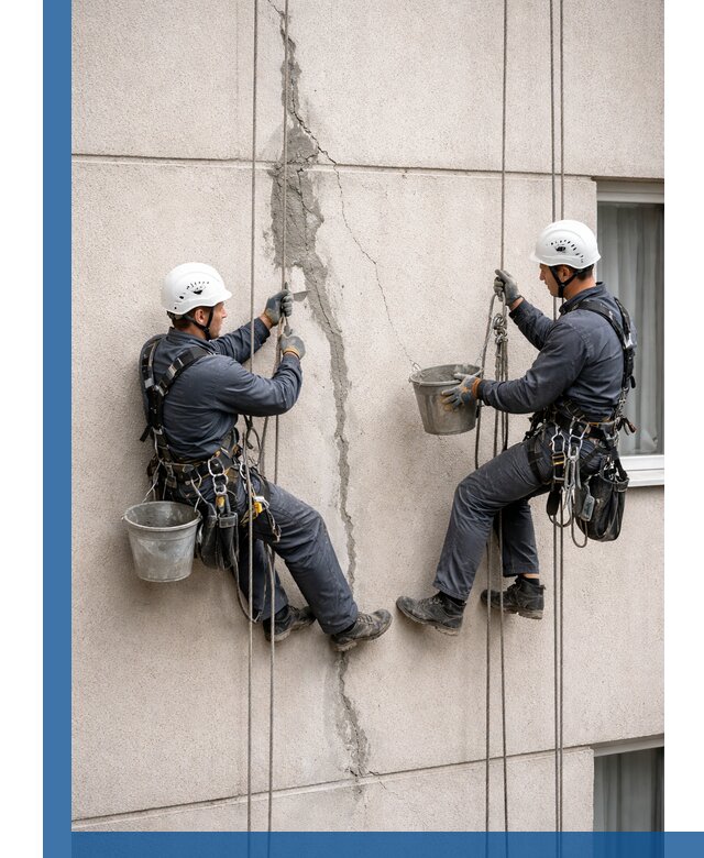 Заделка трещин на фасаде в Морозовске с гарантийным ремонтом