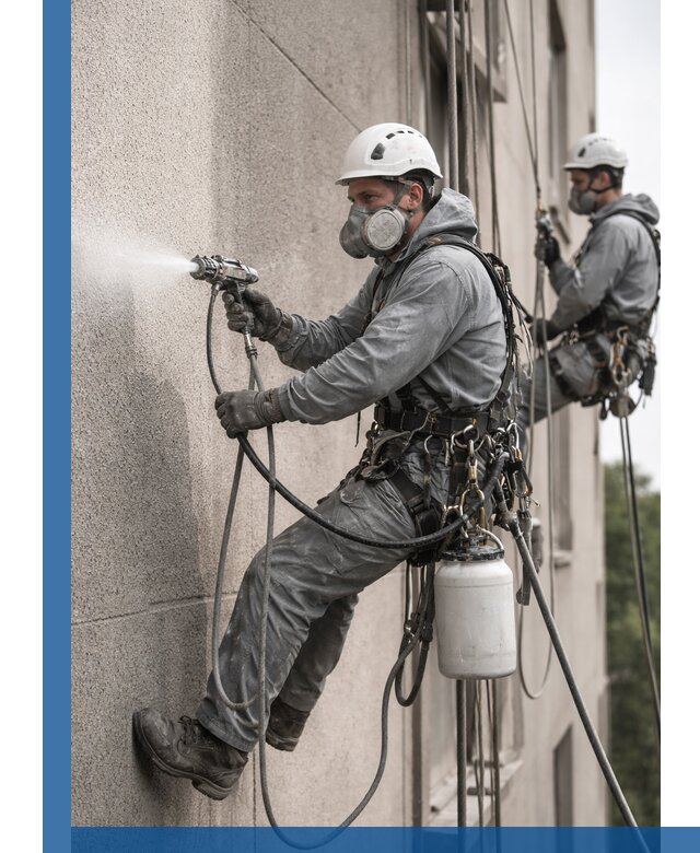 Безвоздушная покраска фасадов зданий в Морозовске профессионально