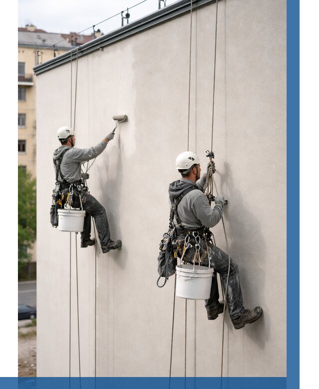 Покраска оштукатуренного фасада в Морозовске от 329 р. | ВЫСОТНИК-Мрз