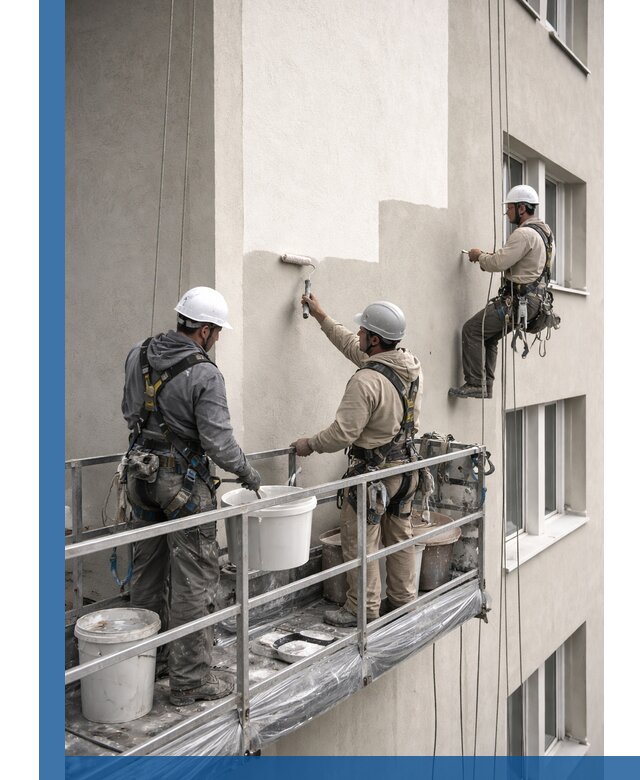 Покраска оштукатуренного фасада в Морозовске под ключ с гарантией