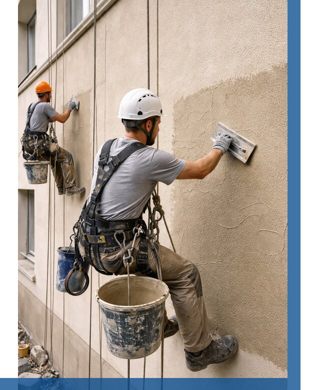 Декоративная штукатурка фасада в Морозовске от 1232 р. | ВЫСОТНИК-Мрз