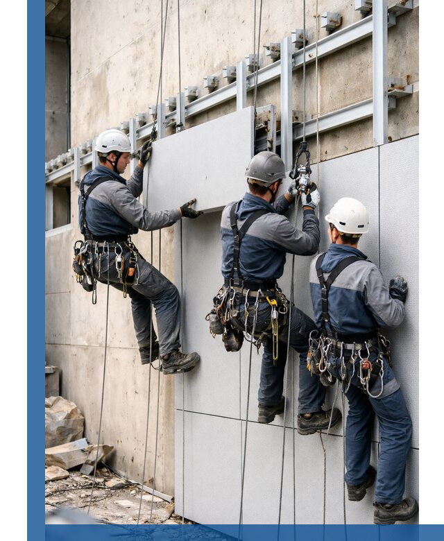 Монтаж вентилируемого фасада в Морозовске под ключ с гарантией качества