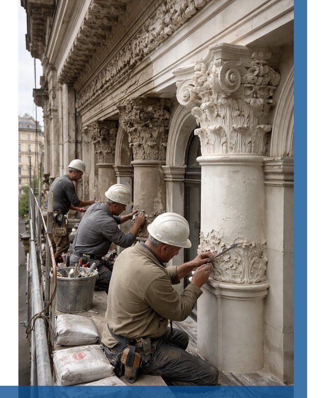 Реставрация фасадной лепнины в Морозовске от 2567 р. | ВЫСОТНИК-Мрз