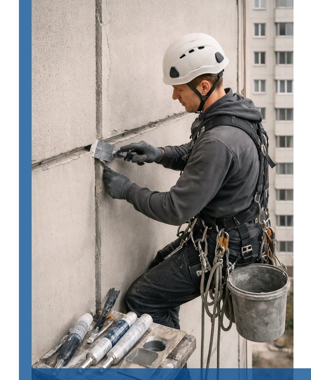 Ремонт межпанельных швов в Морозовске герметизация и восстановление
