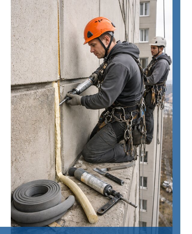 Теплый шов межпанельные швы в Морозовске от 719 р. | ВЫСОТНИК-Мрз