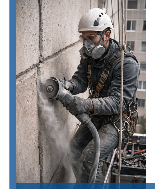 Штробление межпанельных швов в Морозовске качественно и быстро