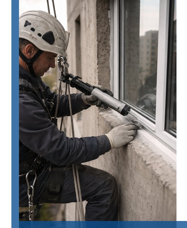 Герметизация оконных швов снаружи в Морозовске профессионально