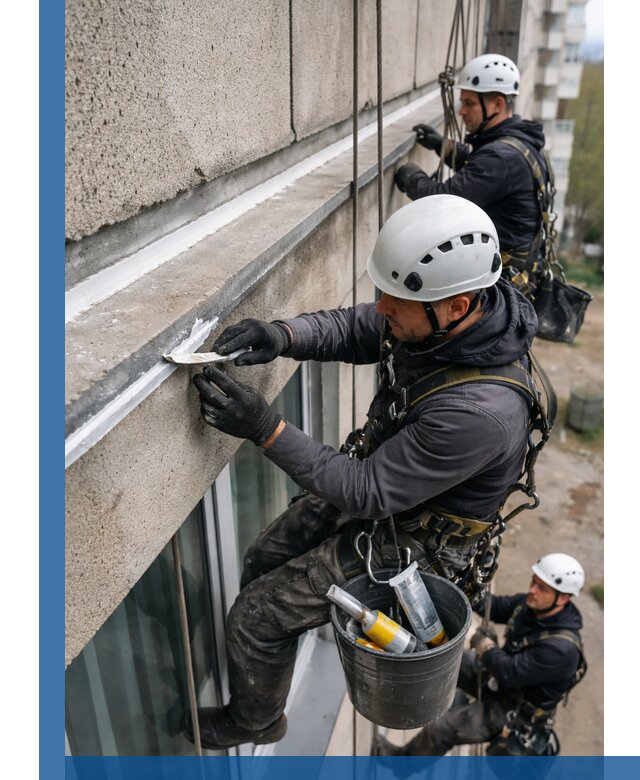 Герметизация примыкания балкона в Морозовске под ключ с гарантией