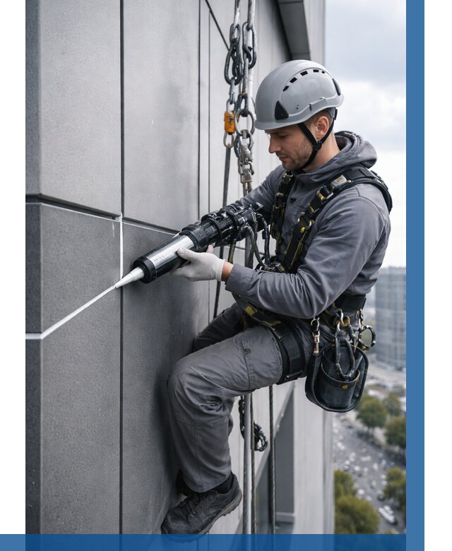 Герметизация стыков фасадных панелей в Морозовске от 6673 р.| ВЫСОТНИК-Мрз