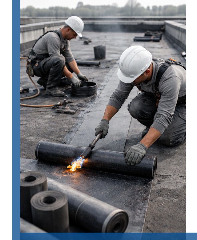 Ремонт рулонной кровли в Морозовске герметизация и восстановление