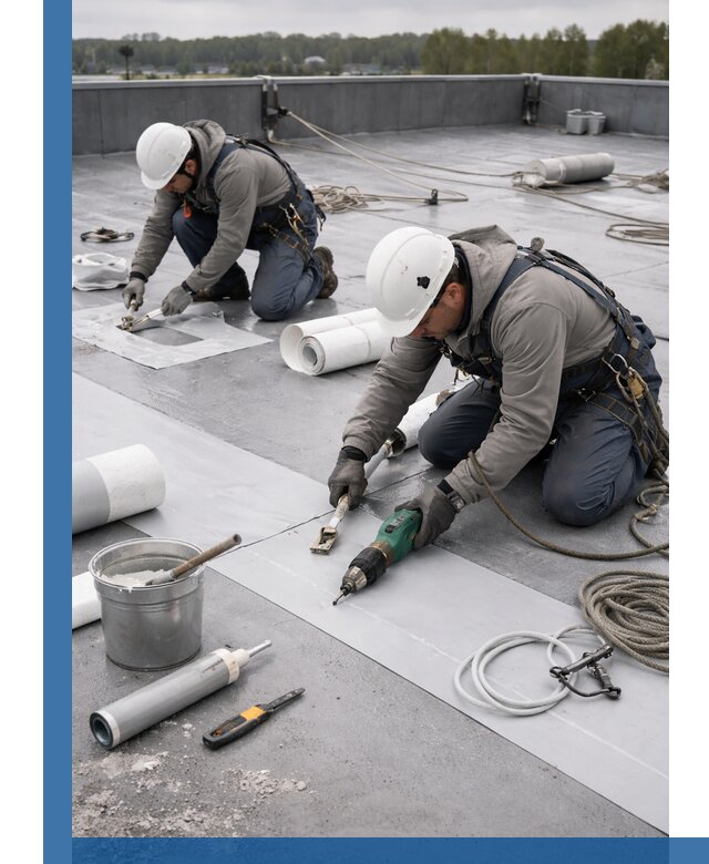 Ремонт мембранной кровли в Морозовске качественно и с гарантией