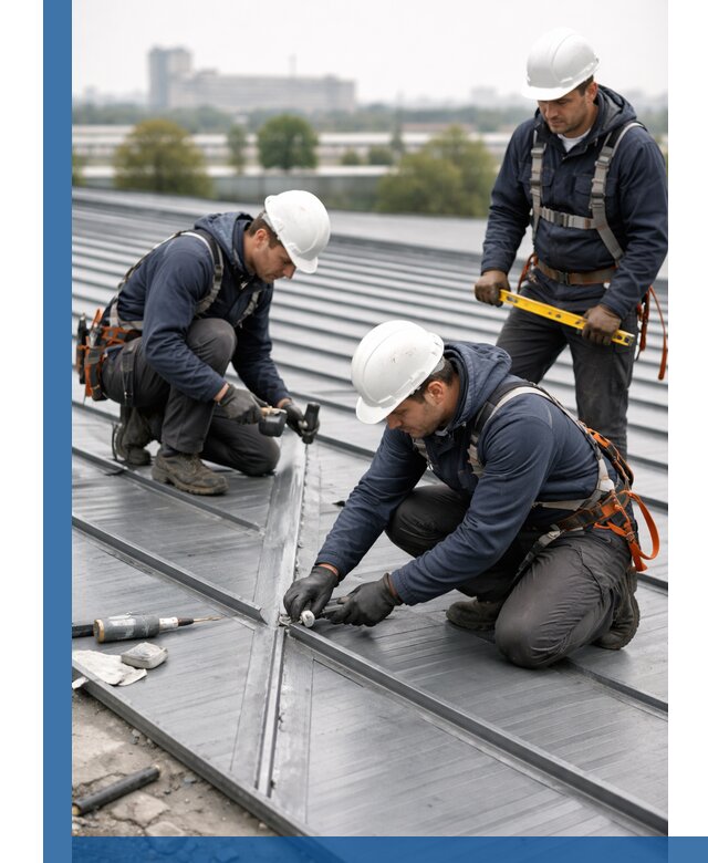 Ремонт фальцевой кровли в Морозовске срочно и качественно