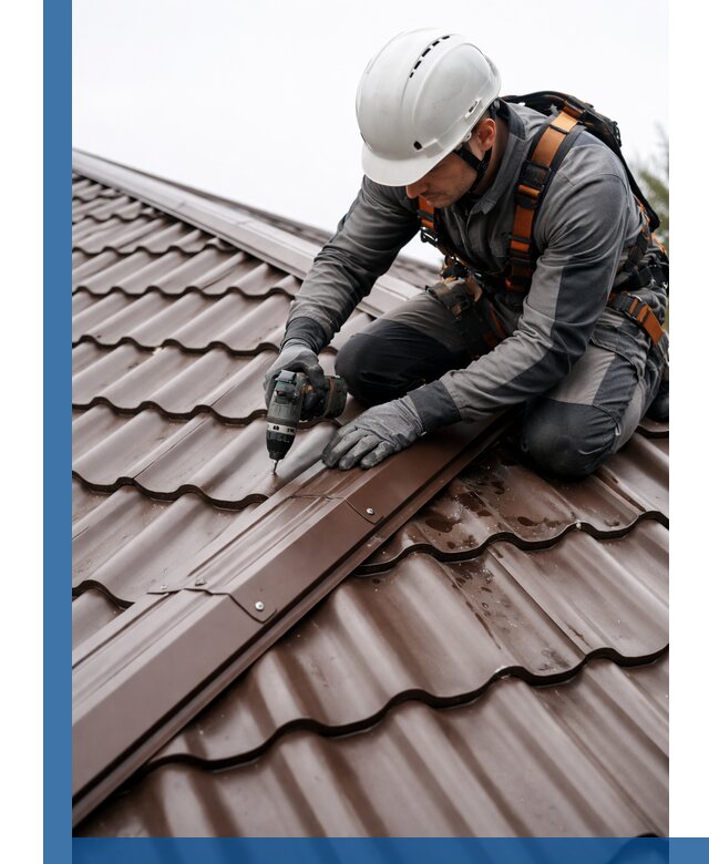 Ремонт металлочерепицы на крыше в Морозовске профессионально