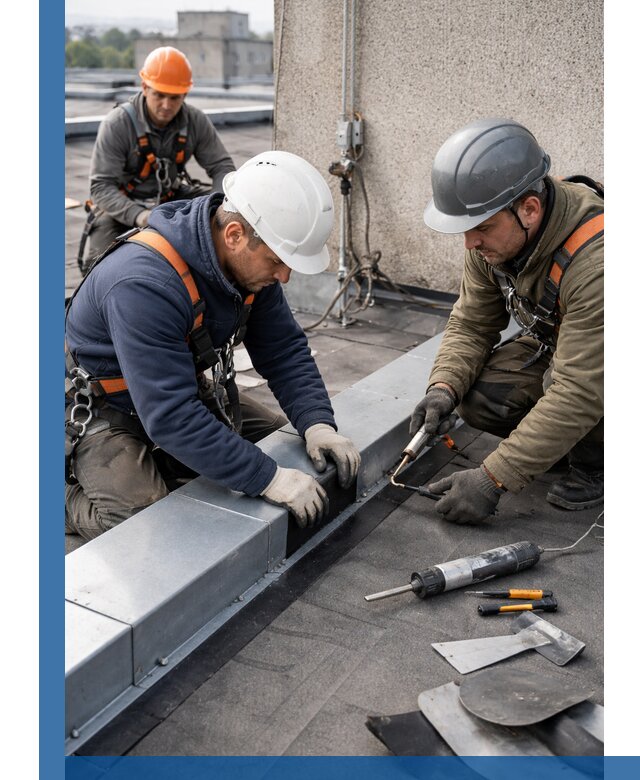 Ремонт кровельных примыканий в Морозовске профессионально