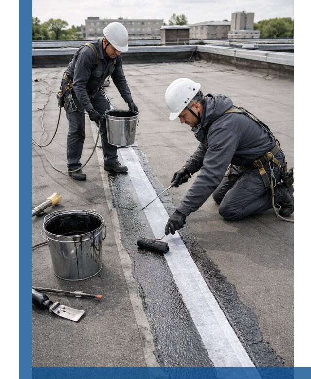 Гидроизоляция кровли мастикой в Морозовске надежная защита