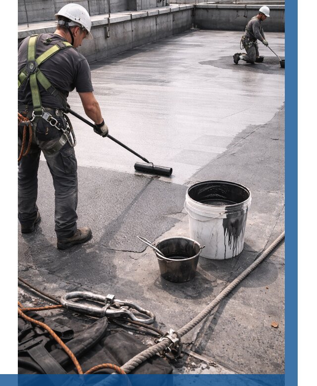 Гидроизоляция кровли жидкой резиной в Морозовске от 513 р. | ВЫСОТНИК-Мрз