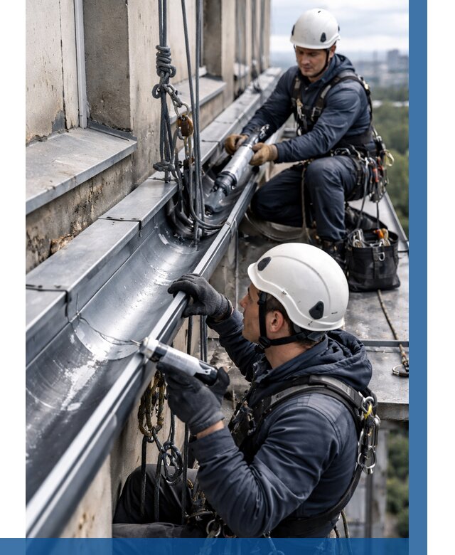 Ремонт водосточных желобов в Морозовске от 6673 р. | ВЫСОТНИК-Мрз