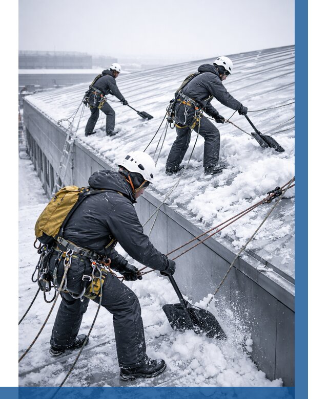 Очистка навесов от снега в Морозовске от 4620 р. | ВЫСОТНИК-Мрз