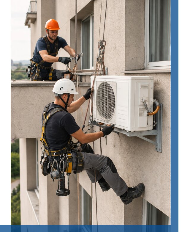 Монтаж внешнего блока кондиционера в Морозовске от 6673 р. | ВЫСОТНИК-Мрз