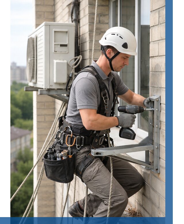 Установка кронштейнов кондиционера в Морозовске от 3593 р. | ВЫСОТНИК-Мрз