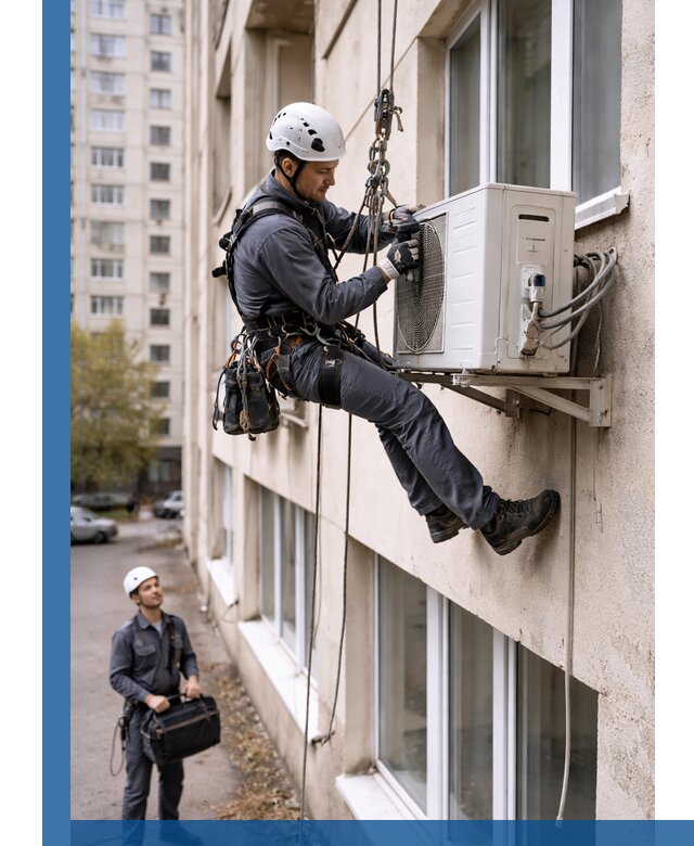 Демонтаж внешнего блока кондиционера в Морозовске профессионально