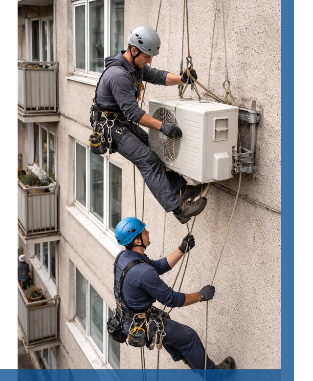 Перенос внешнего блока кондиционера в Морозовске от 9239 р.| ВЫСОТНИК-Мрз