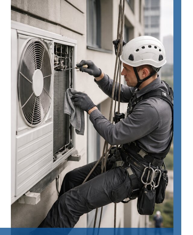 Обслуживание внешнего блока кондиционера в Морозовске от 2772 р.ВЫСОТНИК-Мрз