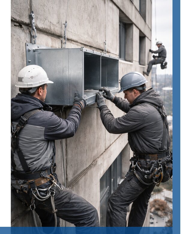 Монтаж вентиляционных коробов в Морозовске от 3080 р. | ВЫСОТНИК-Мрз