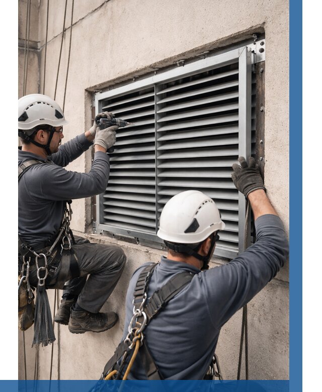 Монтаж вентиляционных решеток в Морозовске от 4620 р. | ВЫСОТНИК-Мрз