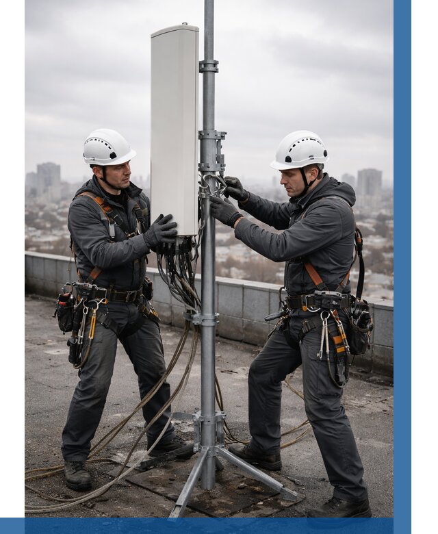 Монтаж антенн связи на крыше в Морозовске от 8726 р. | ВЫСОТНИК-Мрз