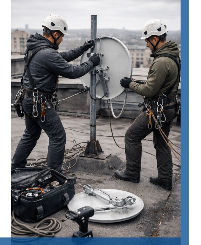 Демонтаж антенн на крыше в Морозовске от 4620 р. | ВЫСОТНИК-Мрз