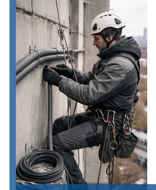 Профессиональный монтаж гофры для кабеля в Морозовске с гарантией