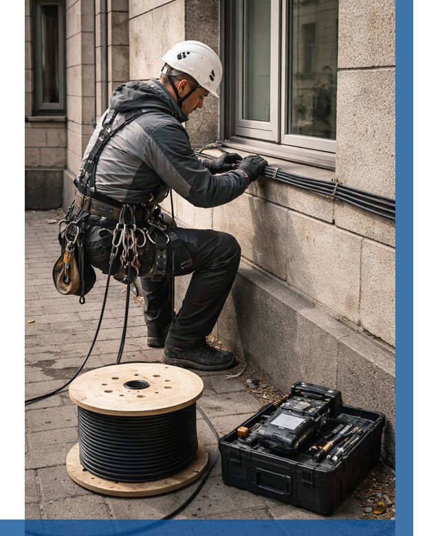 Прокладка оптоволоконного кабеля в Морозовске от 821 р. | ВЫСОТНИК-Мрз