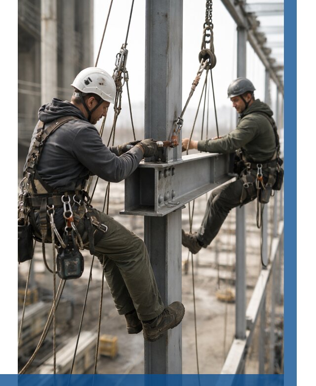 Монтаж металлоконструкций на высоте в Морозовске от 3593 р. | ВЫСОТНИК-Мрз