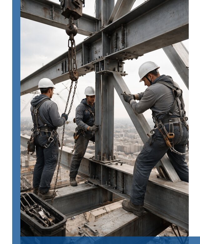 Профессиональный монтаж металлоконструкций на высоте в Морозовске