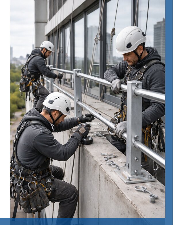 Монтаж ограждений на высоте в Морозовске, от 1232 р. | ВЫСОТНИК-Мрз