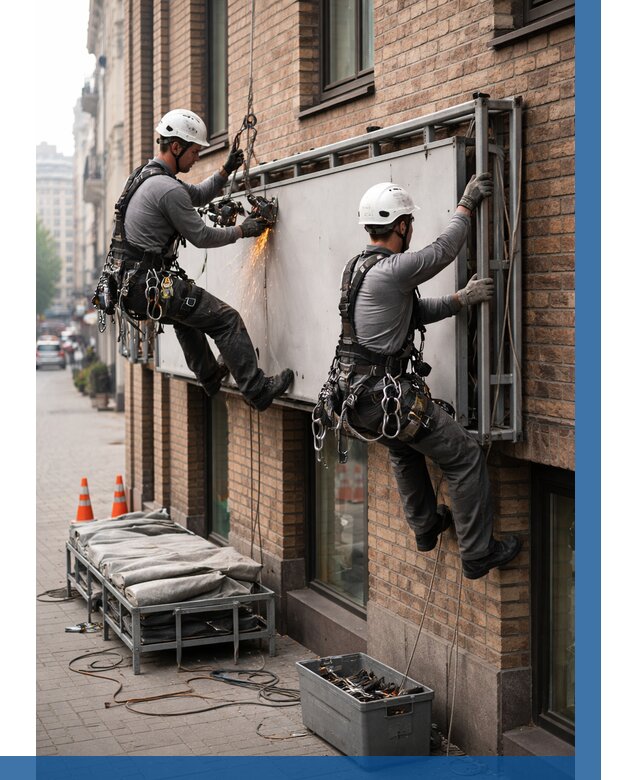 Демонтаж рекламной вывески в Морозовске от 6673 р. | ВЫСОТНИК-Мрз