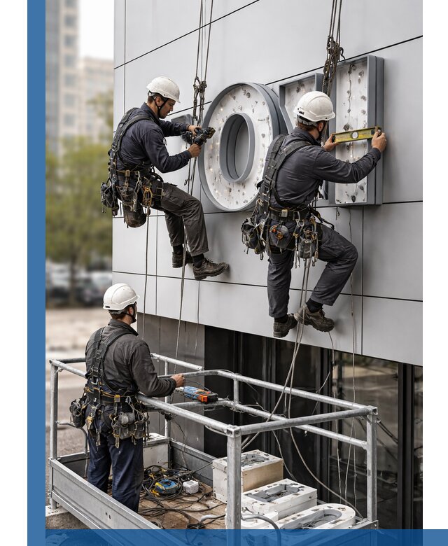 Профессиональный монтаж световых букв в Морозовске под ключ